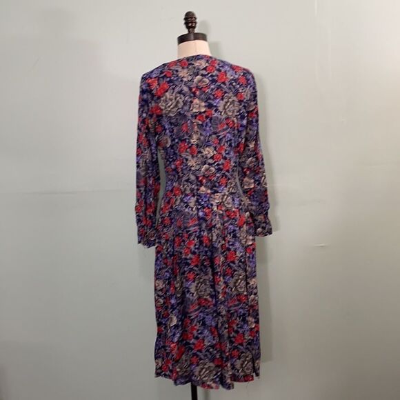 Vintage Charter Club Wool Blend Button Front Midi Dress - Picture 3 of 4